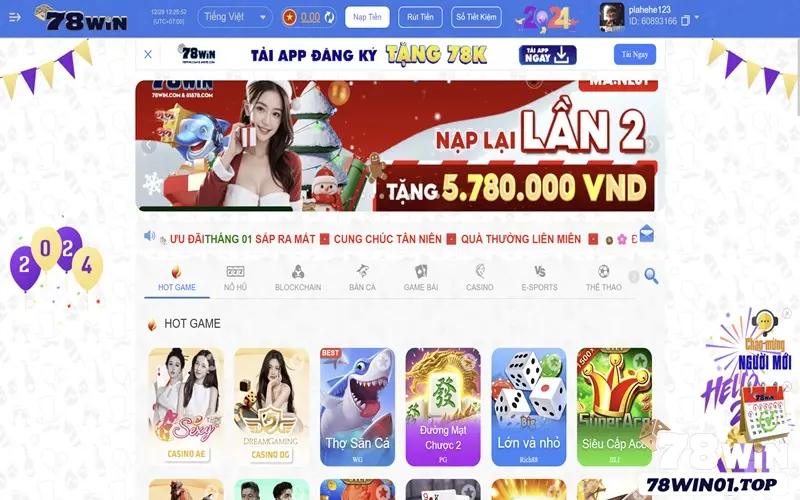 Nhà cái 78Win01 - Cổng game uy tín hàng đầu Việt Nam